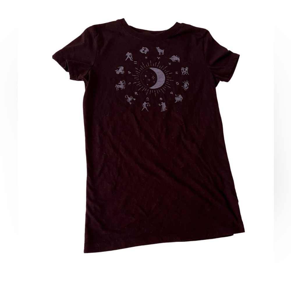 Navy Blue Zodiac Crew Neck Tee